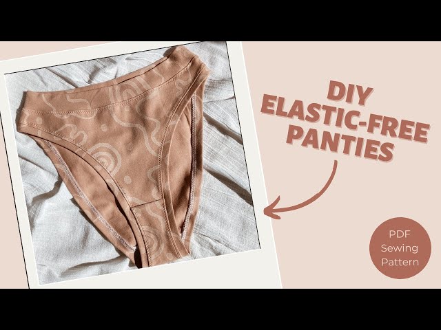 How to sew high-waisted elastic free undies - Jane Panties View C