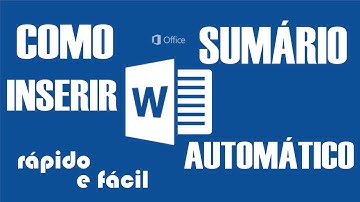 Como Inserir sumário automático - TCC (Word 2016, 2013, 2010)