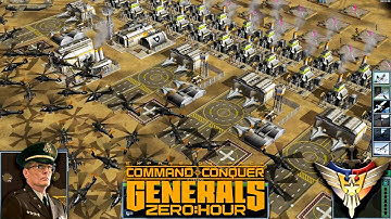 USA Laser | 1vs7 USA China GLA | Command & Conquer Generals Zero Hour