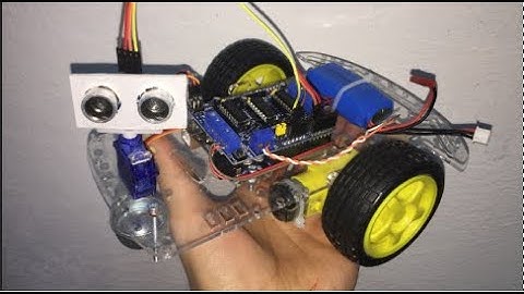 Engelden Kaçan Robot Yapımı (Arduino )/(hc-sr04) /(Servo)/ (Motor Shield )/(Kendin Yap)