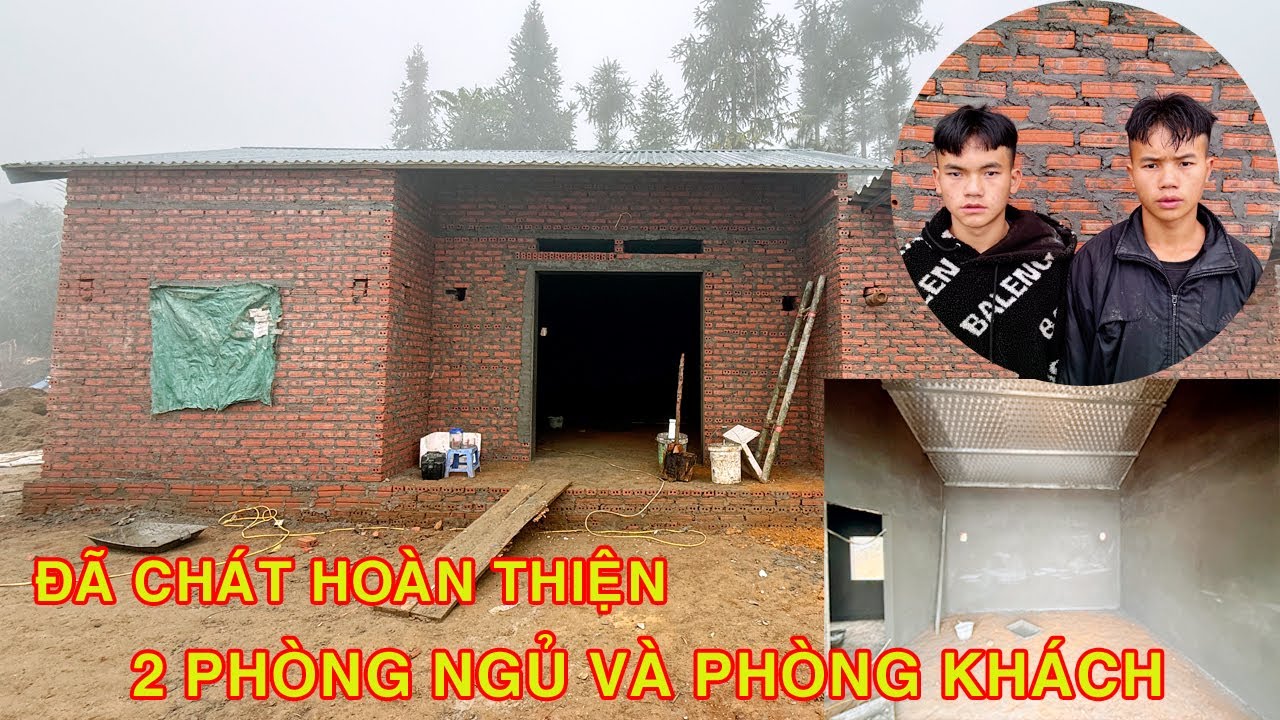 ANH EM THỢ XÂY ĐÃ CHÁT  HOÀN THIỆN 2 PHÒNG NGỦ VÀ PHÒNG KHÁCH CHO AE CHÁU TÙNG BÁO MỒ CÔI