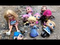 Barbie minis bermain air kubangan bersama teman #funny #dramabarbie