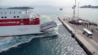 Corfu Ferry Docking