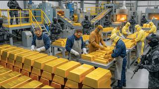 Inside Massive Gold Refinery: How Raw Rocks Turn Into Pure 24K Gold Bars | NextGen Robots