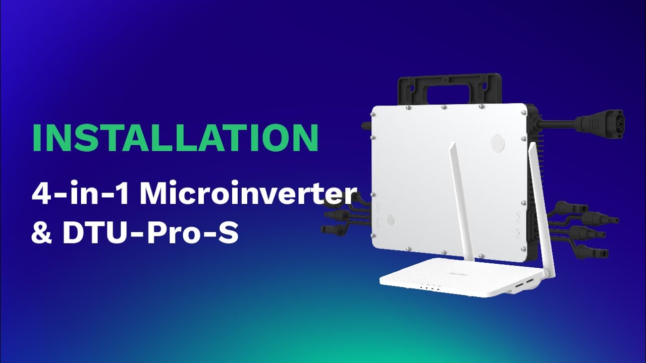 Hoymiles 4-in-1 Single-phase Microinverter System Installation