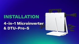 4in1 Singlephase Microinverter | HMS1600/1800/2000 & DTUProS Installation