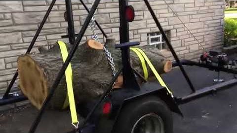My new log trailer. Pt. 3-It works!!!