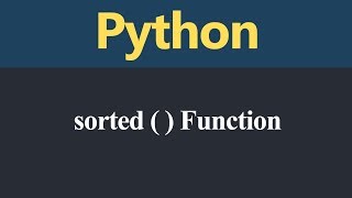 sorted Function in Python (Hindi)