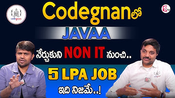 Codegnan :  Learn JAVA and get a 5 LPA job from NON IT – This is true!