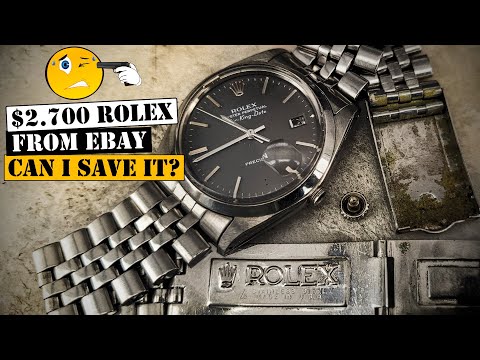 $2,700 Rolex from eBay - Restoration 1960s Broken Vintage Air King Date - Rolex 1535 Caliber