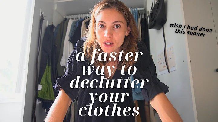 Try this wardrobe decluttering technique & thank me later! (declutter with me)