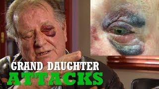 Grandfather Brutally Bashed By Granddaughter Captured on CCTV