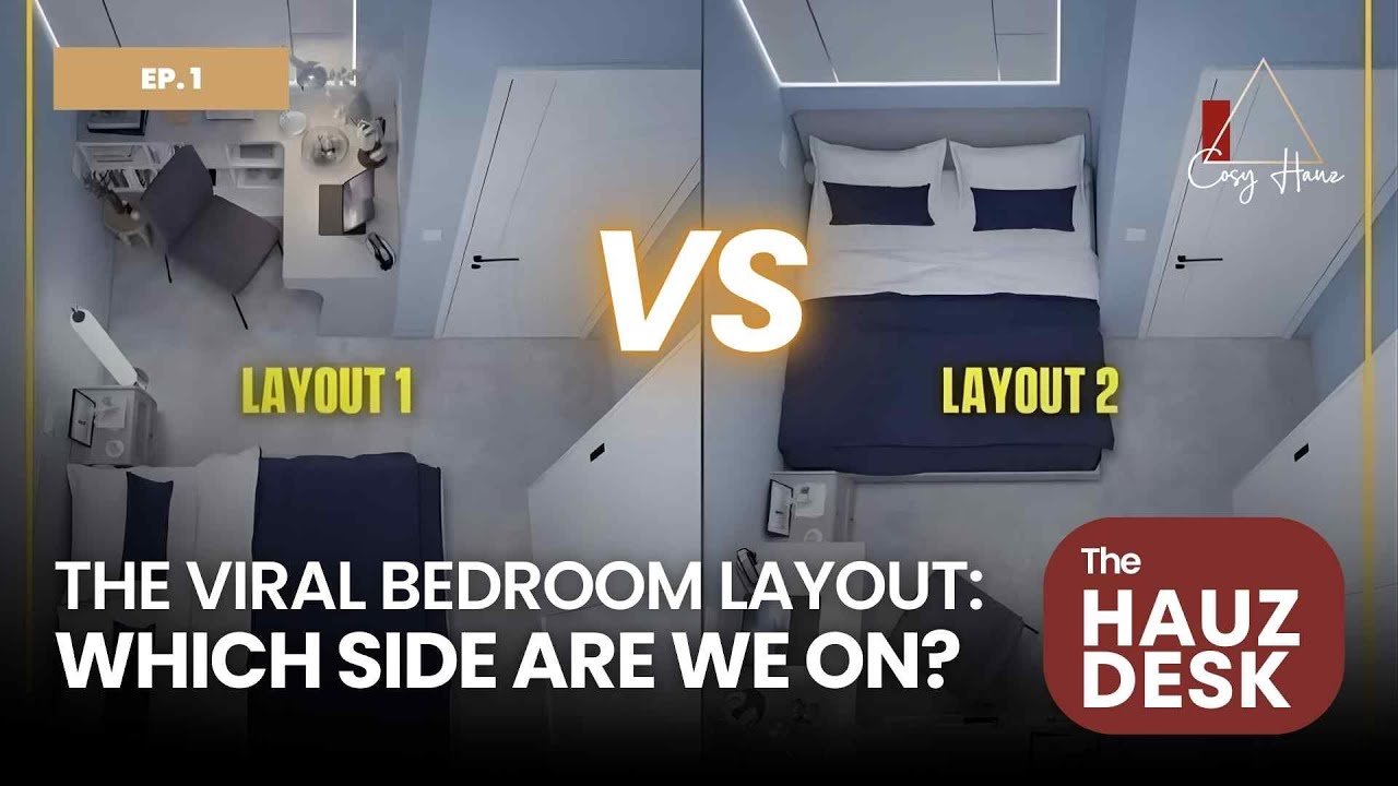 Viral Bedroom Layout Debate: Expert Insights on Design & Planning (The Hauz Desk Ep. 1)