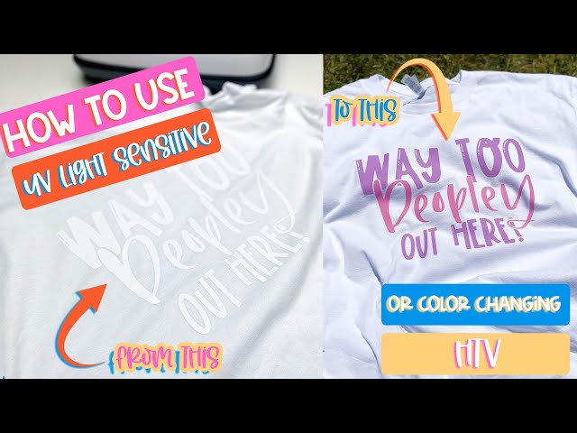 How to use HTVRONT HTV Chameleon Heat Transfer Vinyl using Cricut