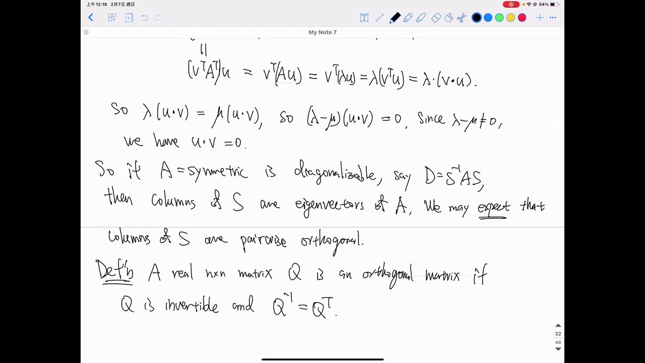 Linear Algebra Lecture 30 - YouTube