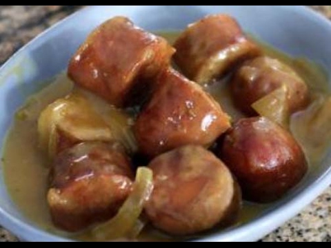 Beer and Mustard Sauce Kielbasa Sausage Slow Cooker