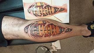 #3D #BIOMECHANICAL #TATTOO