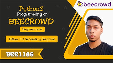 BEE 1186 - Below the Secundary Diagonal Solution | Python3 Programming on Beecrowd Beginner Day 96