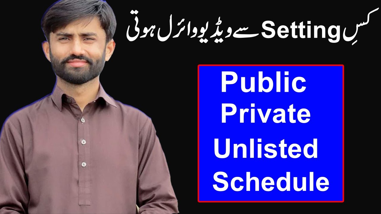 Difference between private and unlisted youtube in Hindi || Private Public Unlisted and Schedule