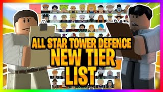 Roblox All Star Tower Defense NEW Tier List