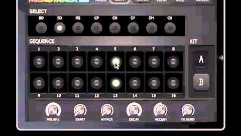 ﻿﻿iOS app - MicroTrack dB - Tutorial 1 - Basic Drum Programming