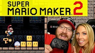 Super Mario Maker 2 Game Play Launch Day Fun Mario Challenge Nintendo Switch SMM2