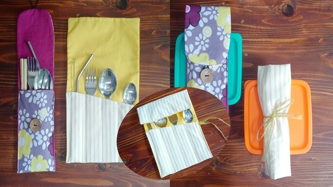 Sew a Simple Lunchbox Utensil Keeper 