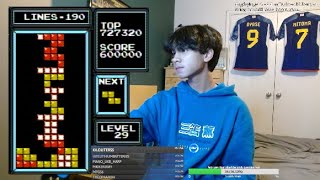 2-time Champ goes for REBIRTH in NES tetris