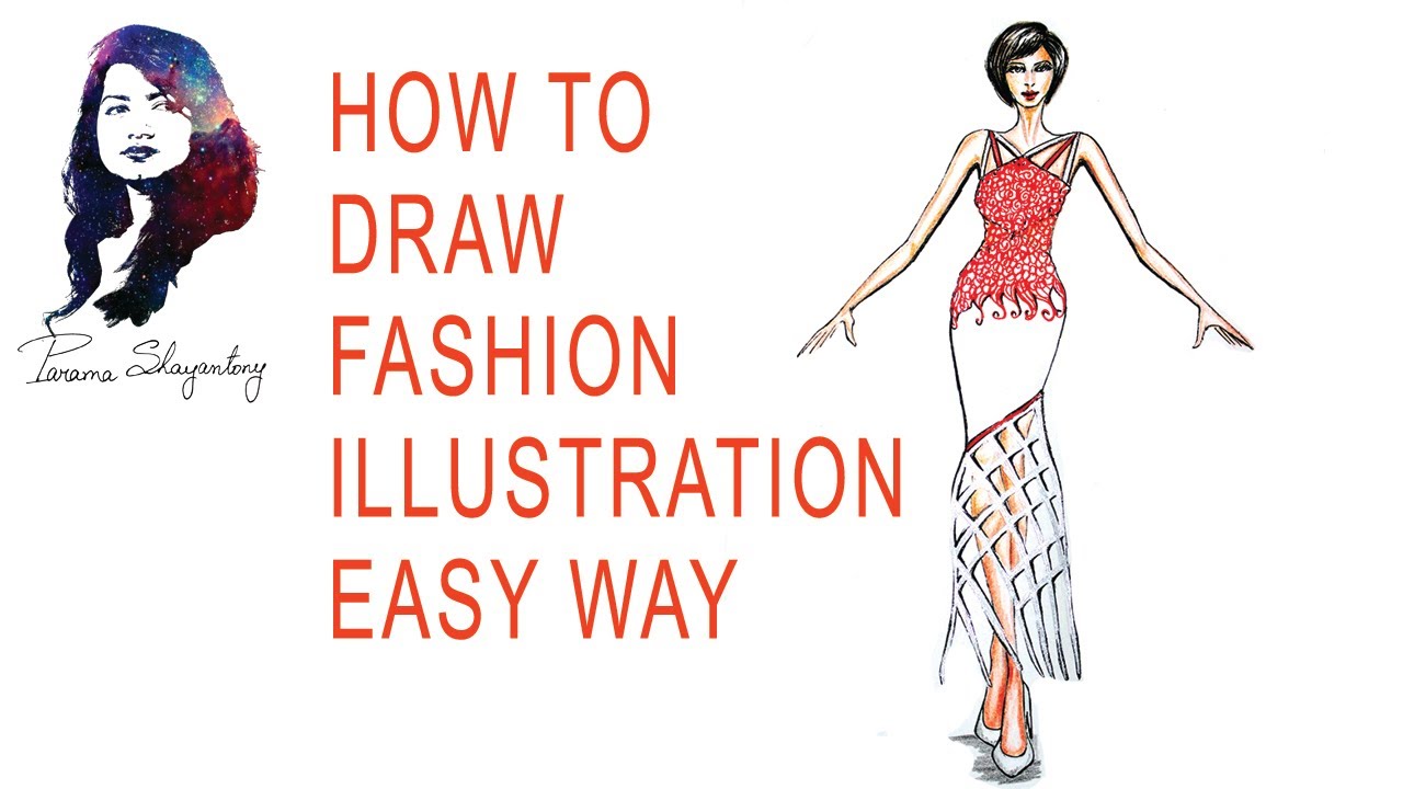 How to draw Fashion Illustration Gorgeous Dress - by Parama Shayantony ...