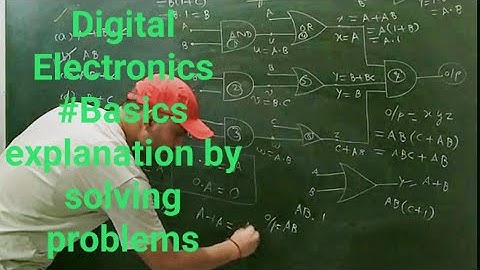 Method to solve digital electronics questions_Lec-01 for CSIR NET GATE  | Physics by IITians |