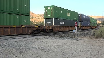NBD Union Pacific #3068 stack @ Woodford on the move after Tehachapi Loop issues  9/2/25