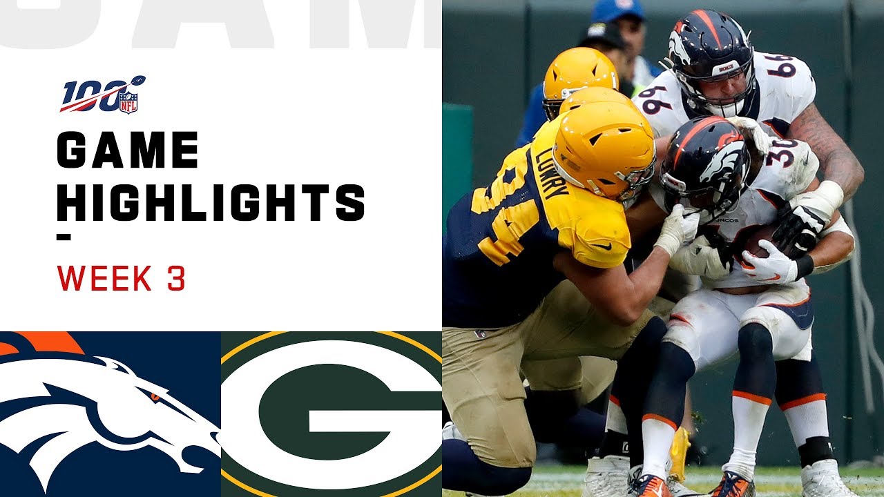 Broncos vs. Packers Week 3 Highlights | NFL 2019