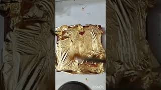 Arabic Calligraphy Allah With Gold Leaf