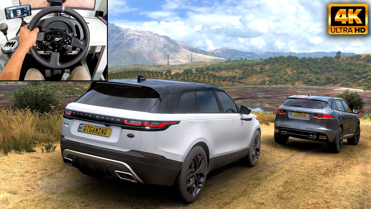 680HP Range Rover Velar & 680HP Jaguar F PACE | OFFROAD CONVOY| Forza Horizon 5 |Thrustmaster T300RS
