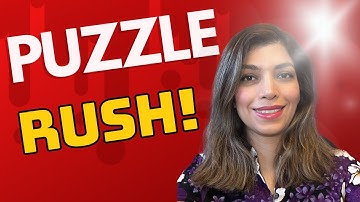 My First Chess Puzzle Rush In Front of The CAMERA!