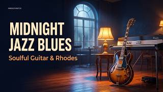 🎸 Midnight Jazz Blues | Soulful Guitar, Rhodes & Piano Instrumentals (1 Hour)