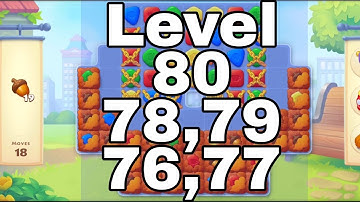 Township Minigame colourful puzzle: Level 76 to 80 walkthrough