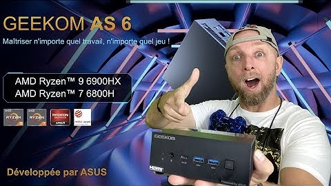 Geekom AS6 Mini PC: Ultra Compact Powerhouse | AMD Ryzen 9 6900HX | Gaming & Workhorse