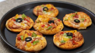 Mini Pizza Recipe | Mini Pizza Bites | Quick and Easy Pizza │Mini Pizza Recipe Oven│