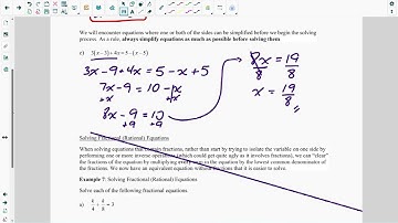 Lesson 1.1 – Powers, Simplifying Expressions, Solving Equations (Video Lesson, Part 2)