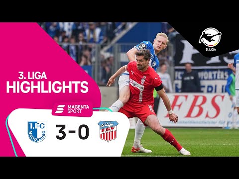 1. FC Magdeburg - FSV Zwickau , Highlights 3. Liga 21/22