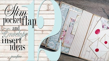 Slim Flip Pocket & Envelope Insert Ideas~Tutorial