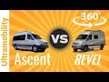 (360 Video) 2018 Winnebago Revel vs. Pleasureway Ascent | Two Short Sprinter Class B Camper Vans