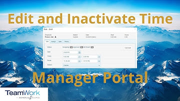 TeamWork 5 Manager Tutorial: How to Edit and Inactivate Time Shifts