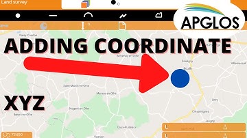 Add coordinate to map manually in Apglos Survey Wizard