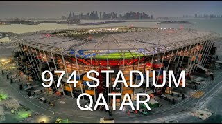 Outside The 974 Stadium Qatar Made by Shipping Containers, Goodbye Brazil National Team  Piala Dunia