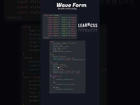 CSS Wavy Text