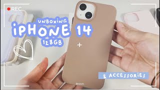 UNBOXING iPhone 14 (Starlight) + accessories