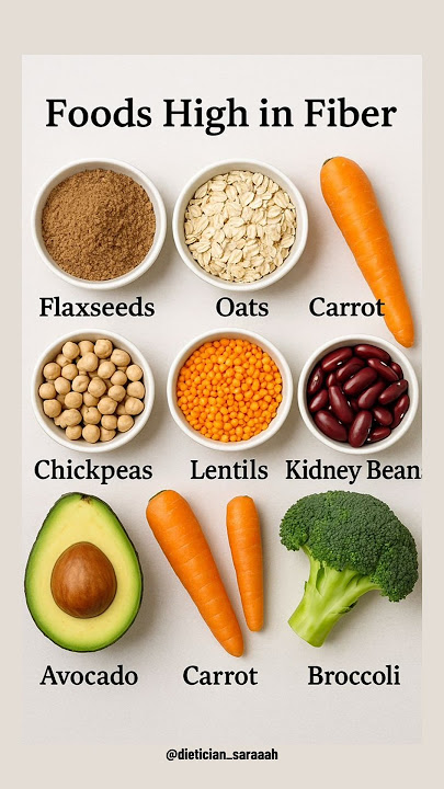 Top 9 High-Fiber Foods for Better Digestion & Weight Loss | Fiber Rich Foods #healthynutrition #diet