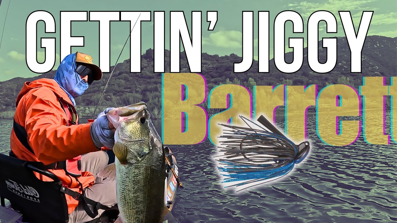 Jig Bite at Lake Barrett! Kayak Bass Fishing Adventure
